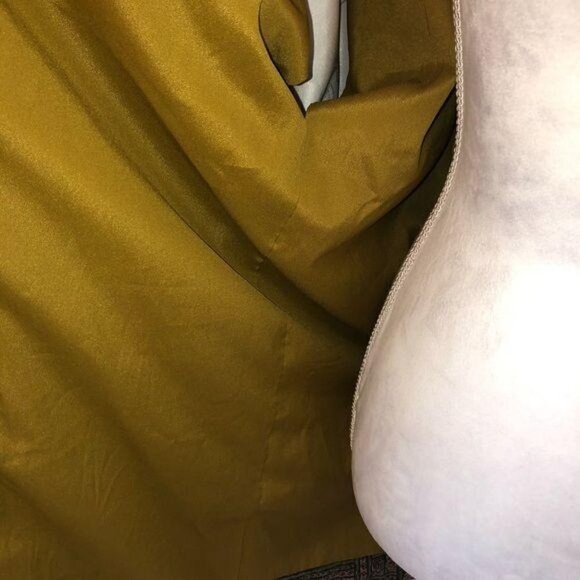 Michiyuki Kimono Womens Vintage Green Lined Cloud Embossed Pattern Hidden Pocket - Picture 11 of 15